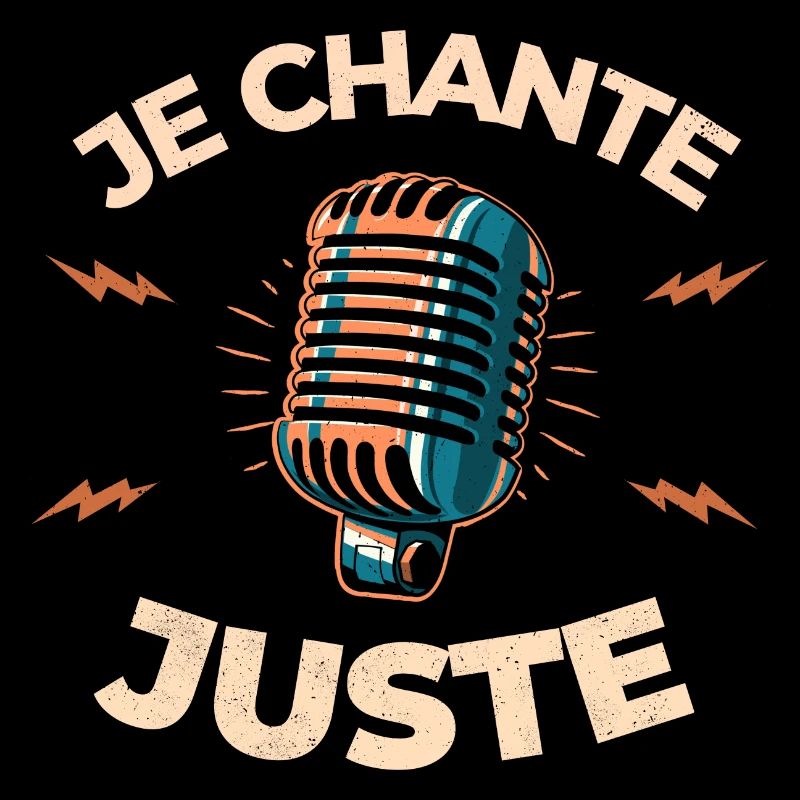 je chante juste microphone vintage