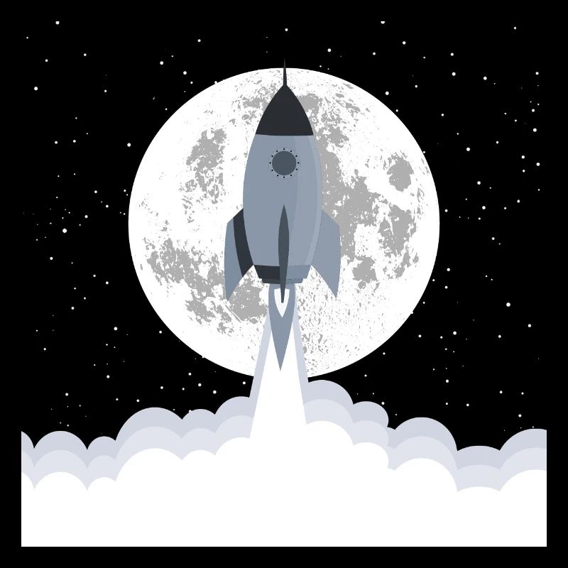 Grey rocket lift off