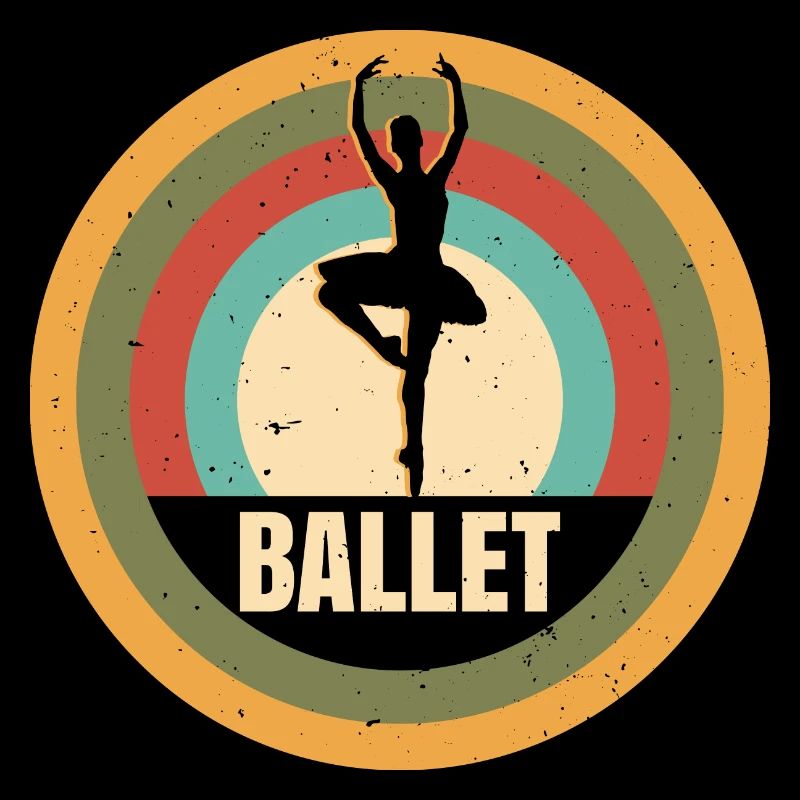 Ballerine Retro Ballet Dancer Gift Dancing