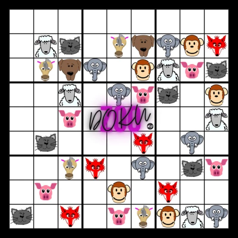 Sudoku vs zoo Documentary - Animals in a Sudokur puzzle.