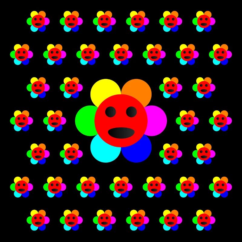 Psycho-Flower - Optical Art