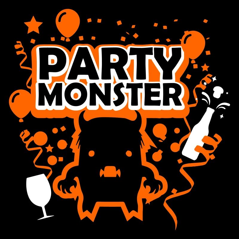 Monstre de fête orange