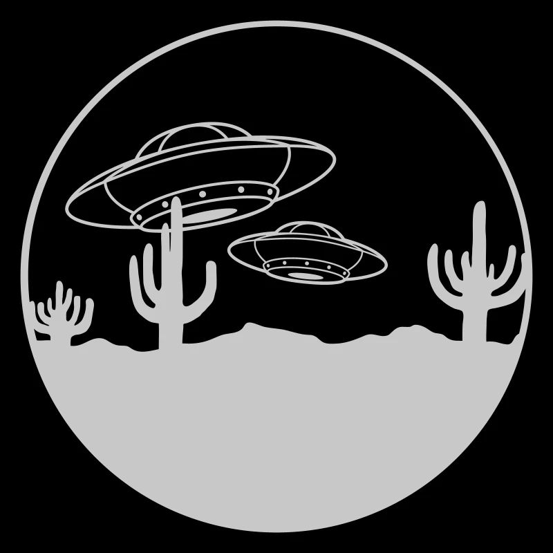 Scene Flying Deserts UFOs