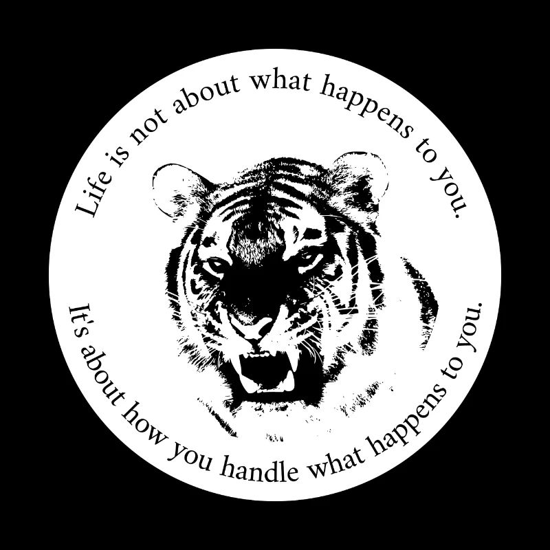 Inspirant dire Tiger Mindset Motivation