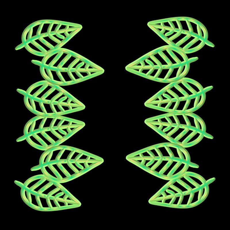 Leaves Pattern Leaf Natural Green