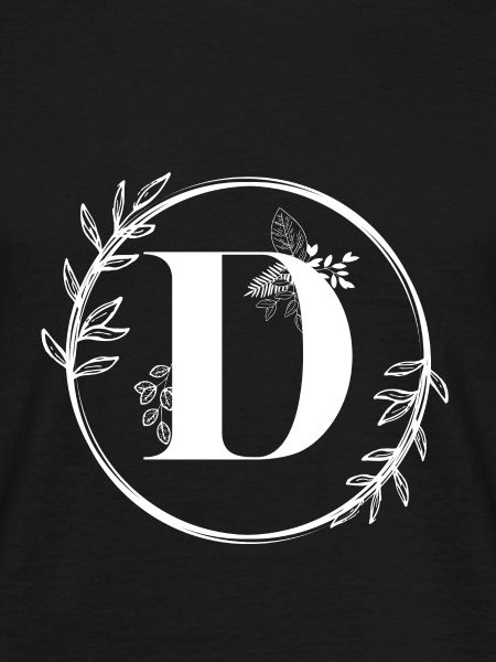 Blumenbuchstabe D