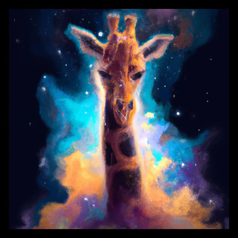 Giraffe Nebula - AI Generated Art - AI Art