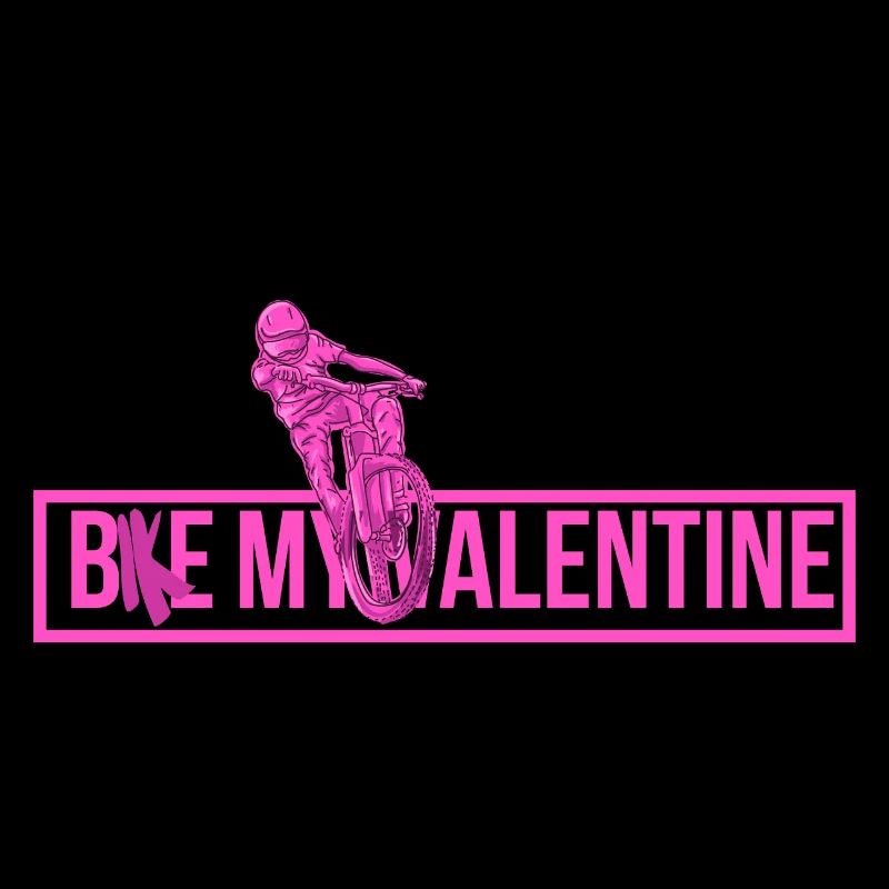 Vélo ma Saint-Valentin. Conception de la Saint-Valentin pour cycliste