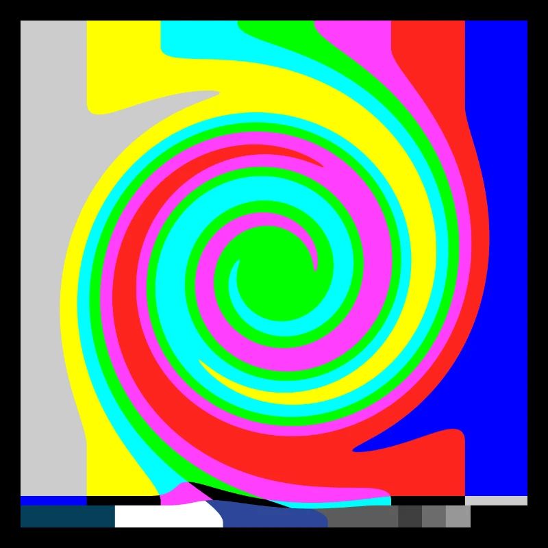 Barres de couleur SMPTE | Barres de test de couleur TV | Attend un instant