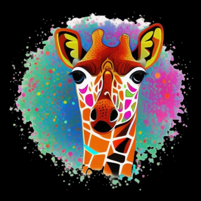 Mehrfarbige Quantenmosaikgiraffe 3