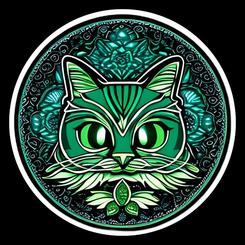 chat mandala couleur