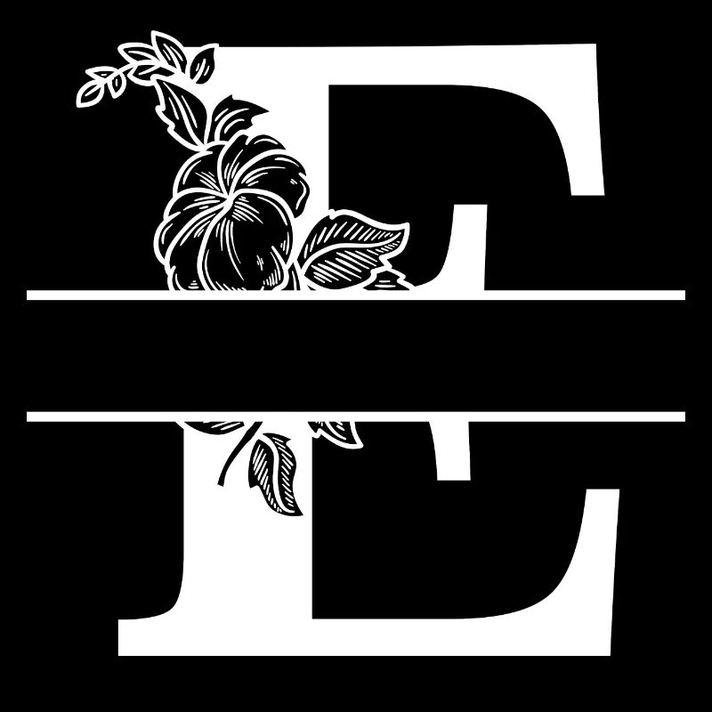 Personalized floral letter