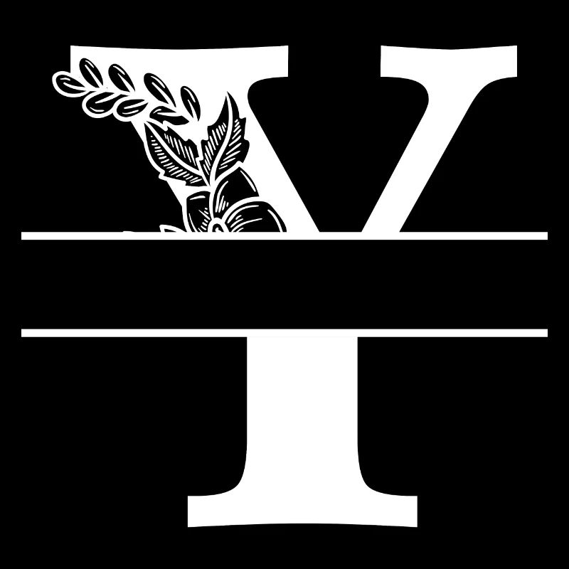 Personalized floral letter