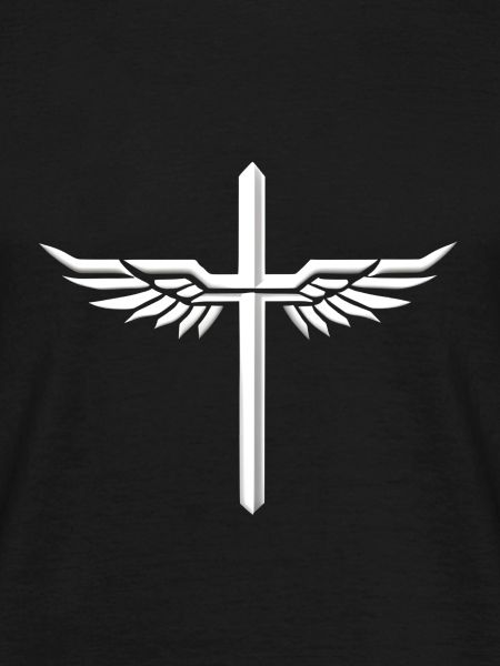 Cross with wings