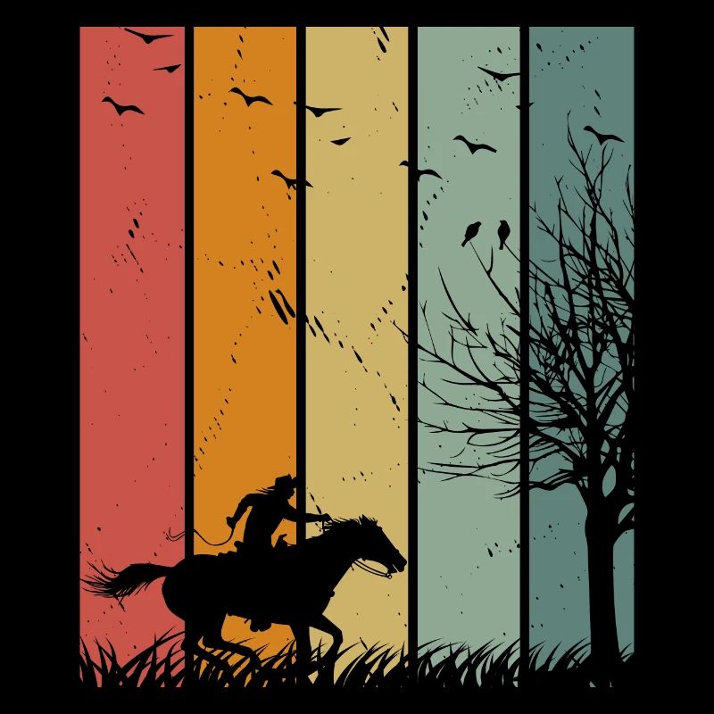 Retro Pferd Pferd