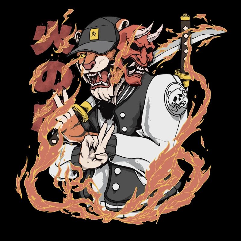 Flame Tiger Samurai