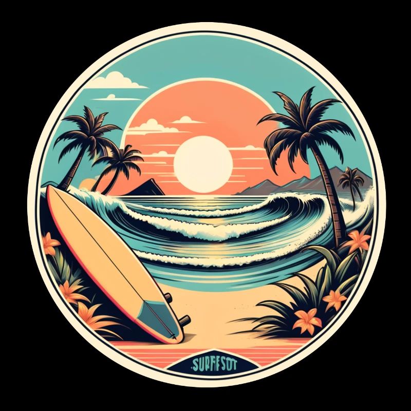 surf plage palmier soleil vacances