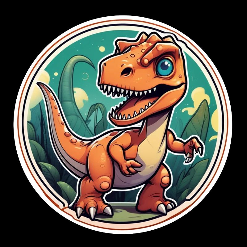 Karikatur-Dinosaurier