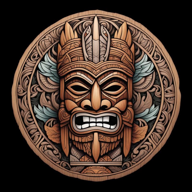 tiki beach - statue polynèsie