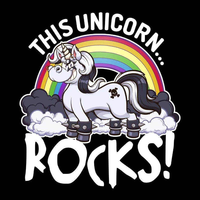 Cette licorne roches dessin animé