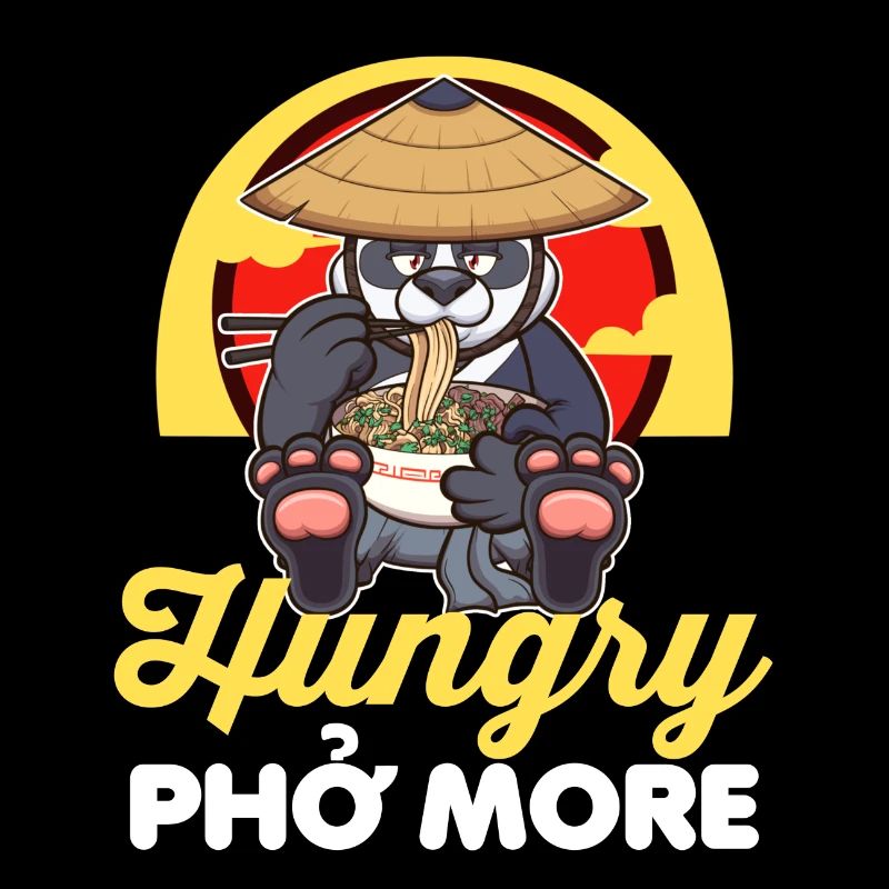 Hungry Pho Plus Cartoon Panda
