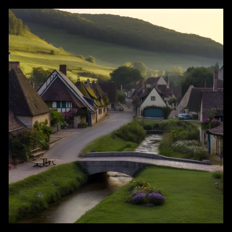 Idyllic small town