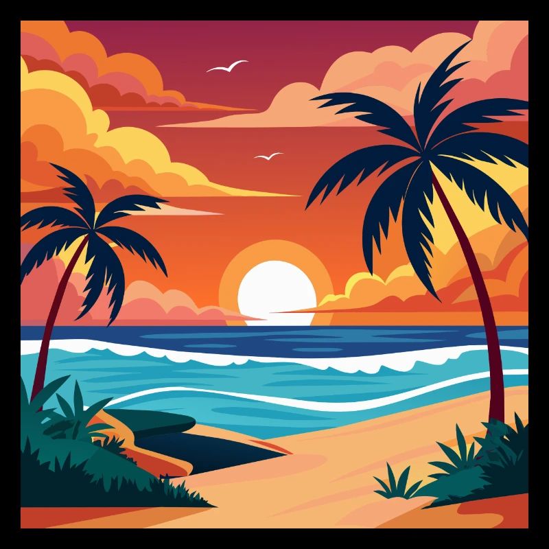 Sommerliches Strandbild