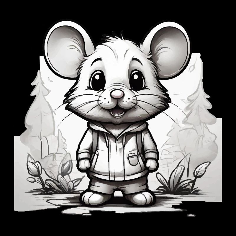 Souris Mignon Enfants Dessin Bande Dessinée