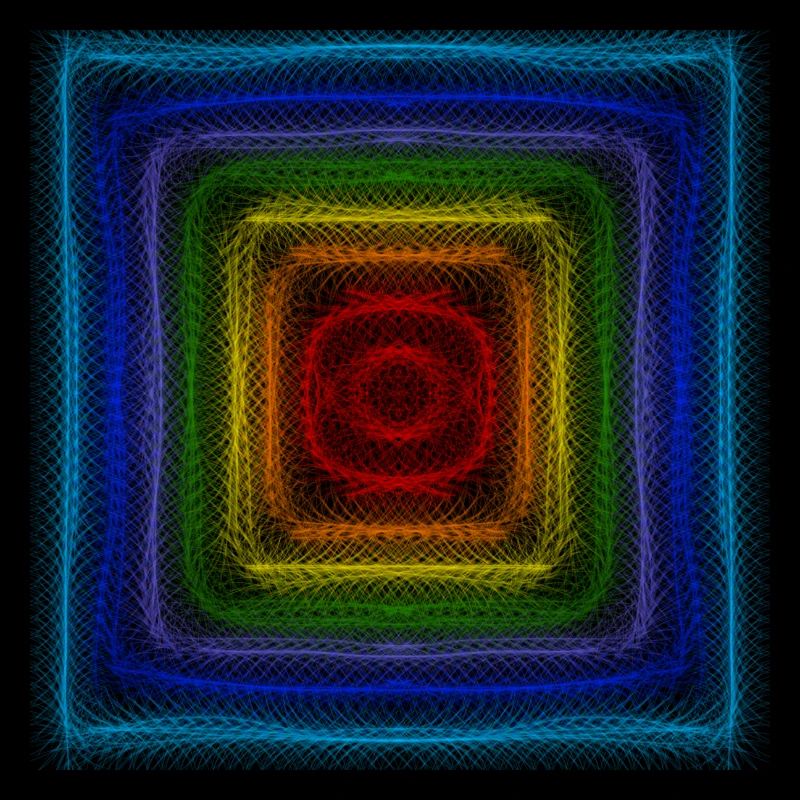 Regenbogen-Quadrate