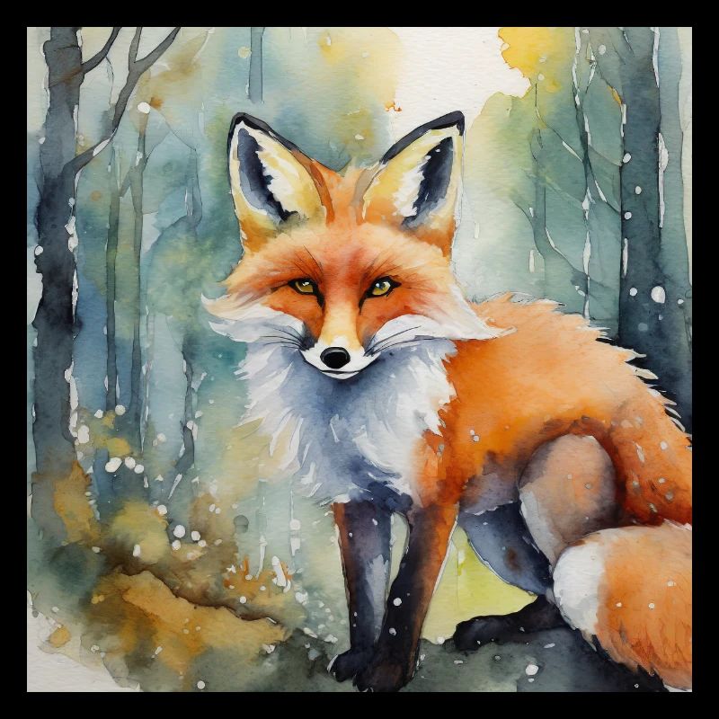Renard de beauté de la forêt