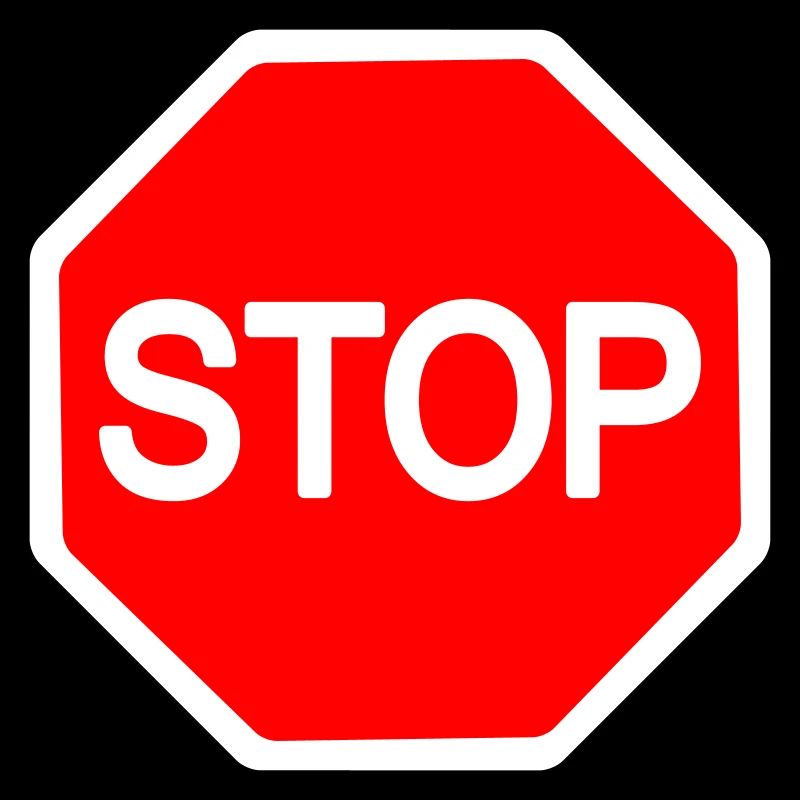 STOP Sign Bicolor Vector