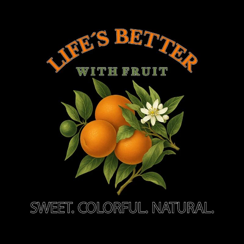 Life is better with sun-ripened oranges in style