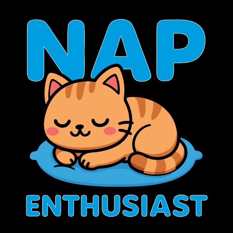 Passionné de sieste | Mignon Chat Lover Chaton Dormant