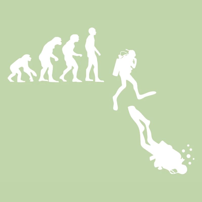 Tauchen Evolution Taucher Lustig Geschenk