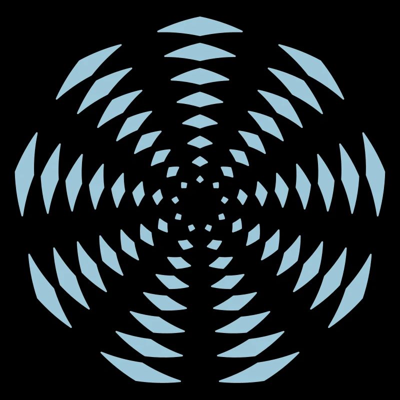 Nonagon wheel blue