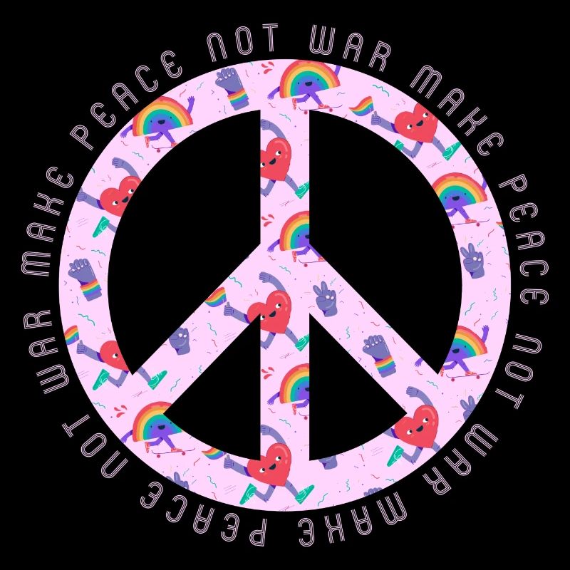 Make Peace not War - Peace Zeichen - Frieden