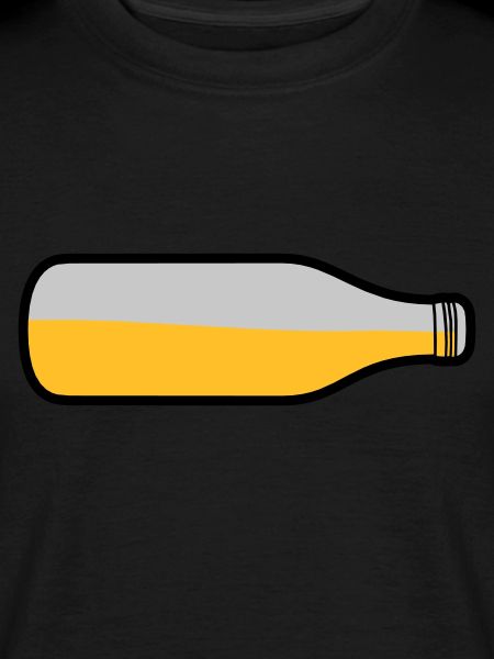 Lying beer bottle
