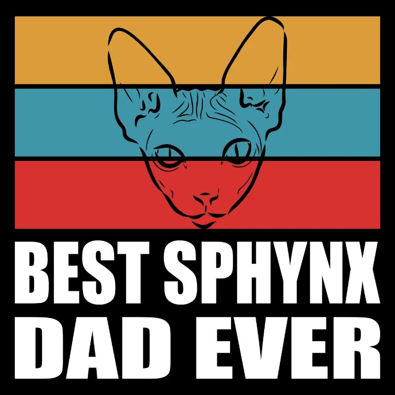 Best Cat Dad Sphynx Father Gift Cat Saying