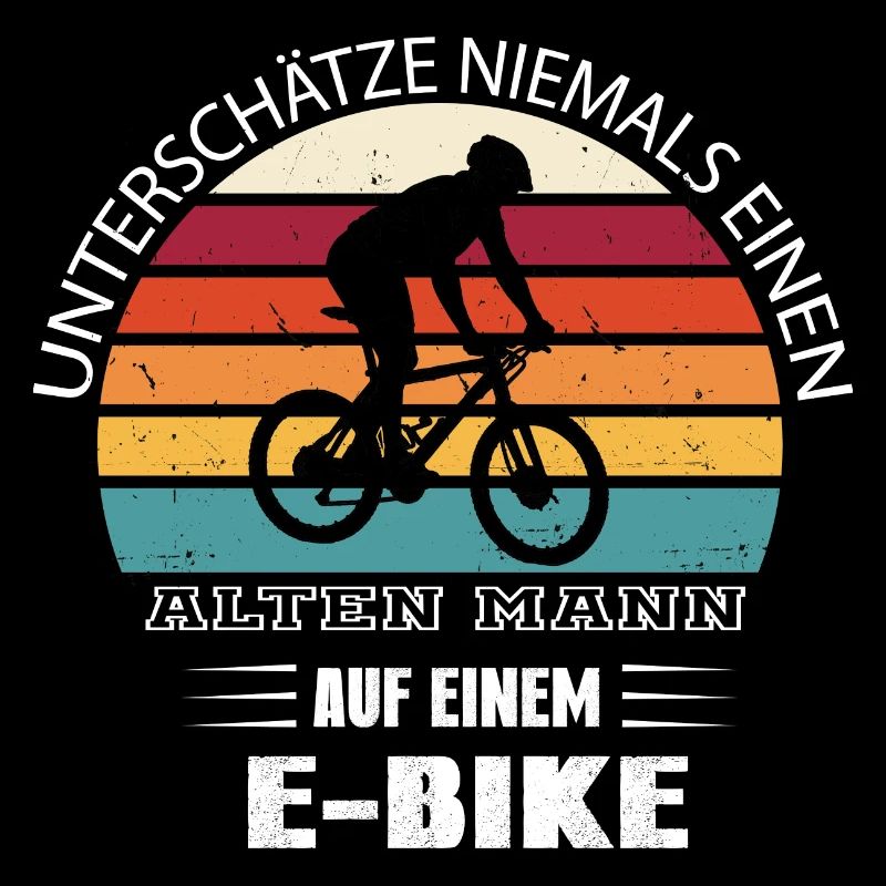 Alter Mann mit E-Bike