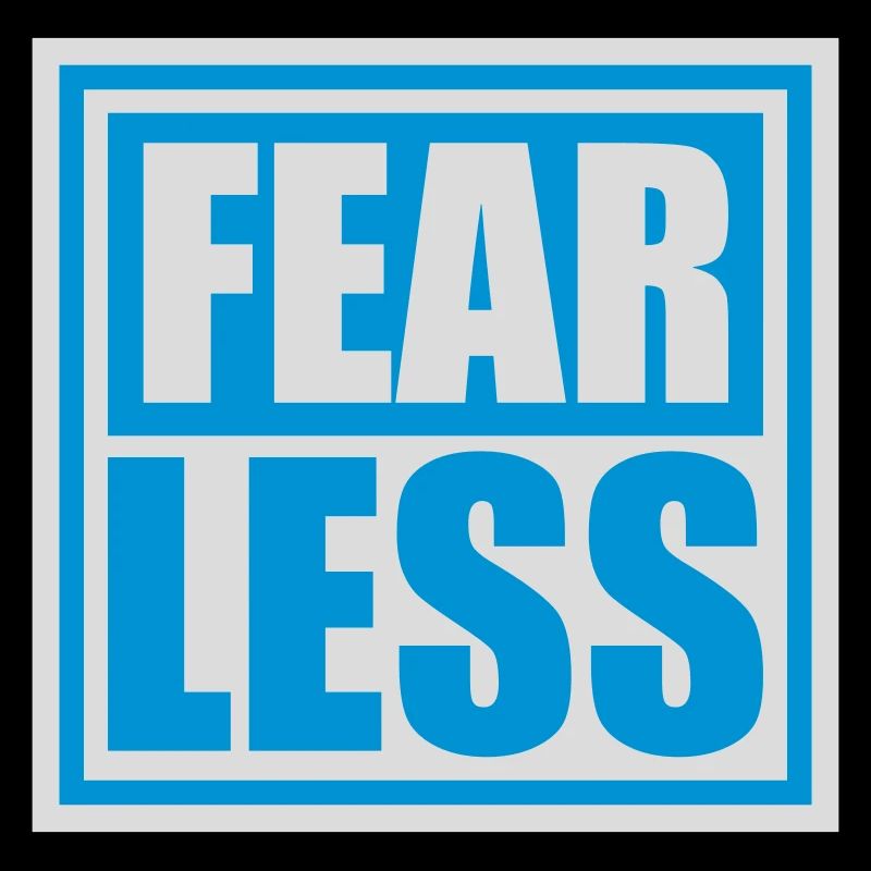 fearless Text Zitat Design