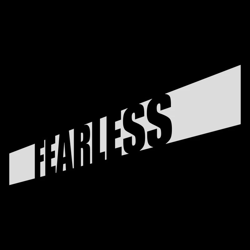 fearless Text Zitat Design
