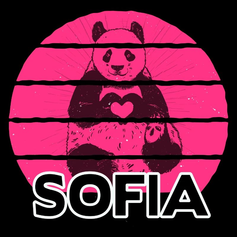 SOFIA - Beau nom avec un panda mignon