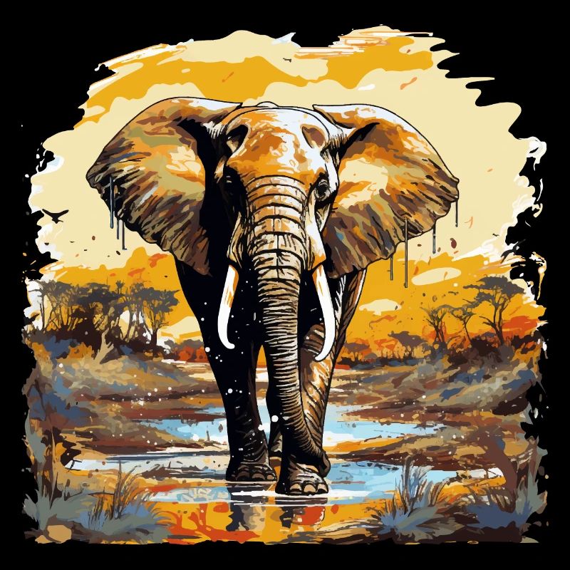 Elefantenen Design Elefant Tier Rüsseltier
