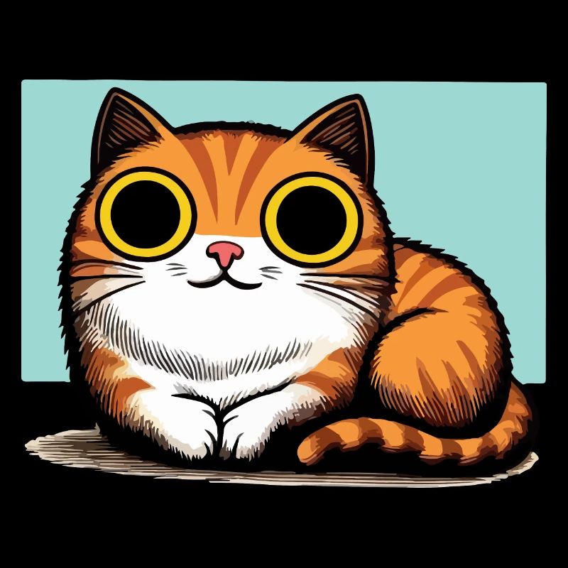 Süße Katze mit großen Augen