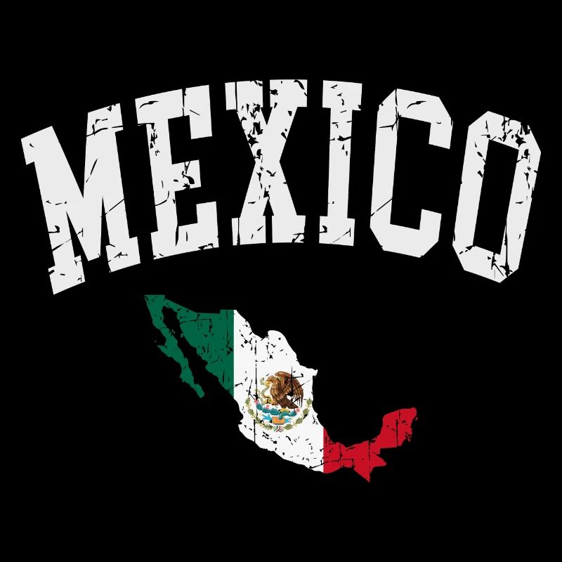 mexico flag map