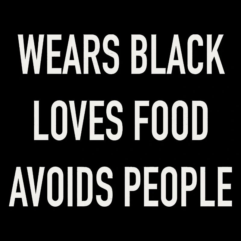 Wears black