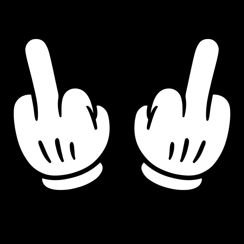 Mittelfinger Hand Comic