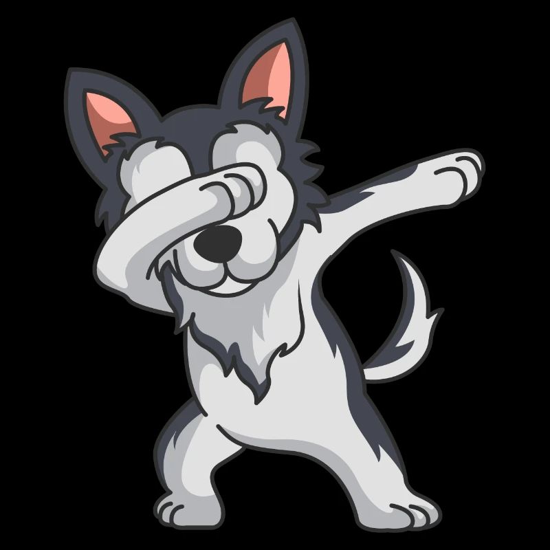 Dabbing Husky Dab Dancing Funny Dog Gift