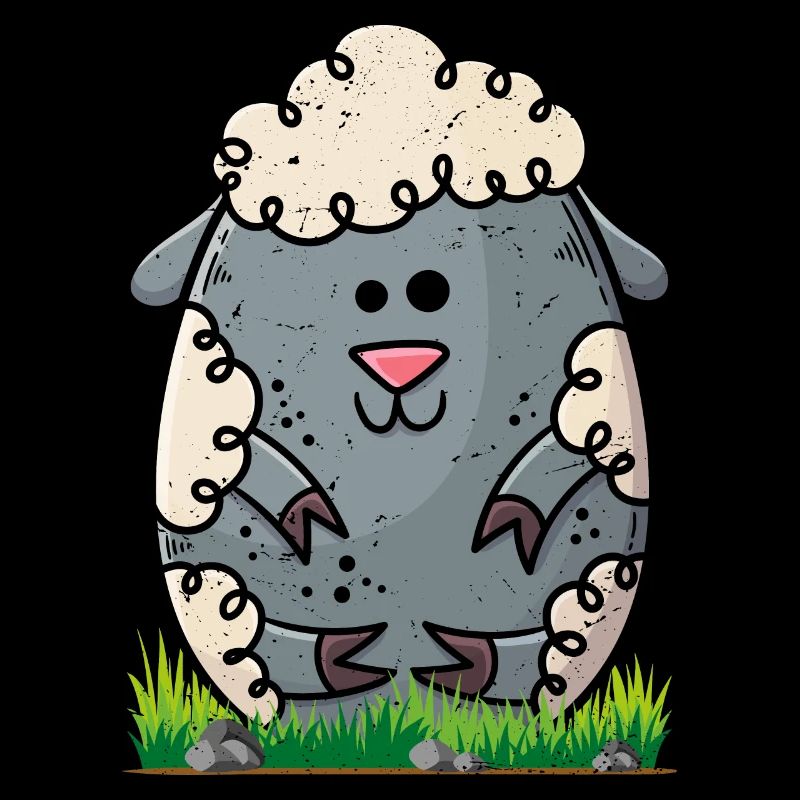 Joyeuse Pâques Oeuf Mouton