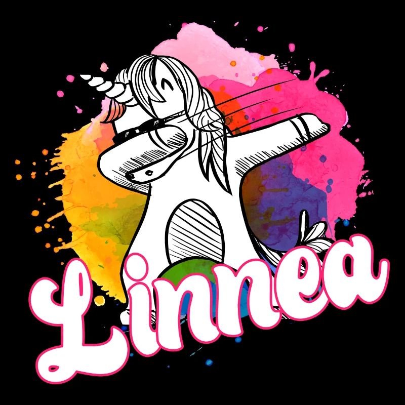 LINNEA - Beau nom avec licorne dabbing